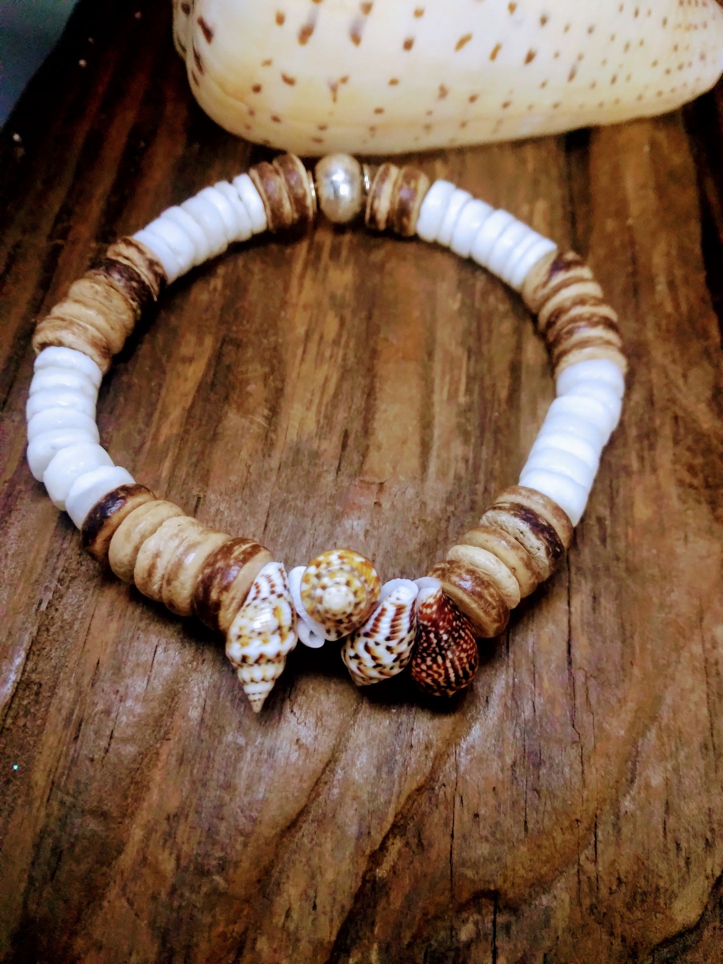 Stretch Seashell Beach Bracelet